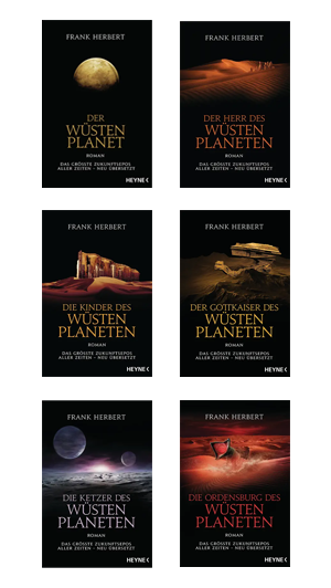 Frank Herbert: Dune - Der Wüstenplanet, neu übersetzt, Bände 1-6