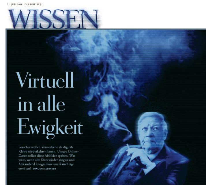Jens Lubbadeh: Virtuell in alle Ewigkeit (DIE ZEIT) Jens Lubbadeh: Virtuell in alle Ewigkeit (DIE ZEIT)