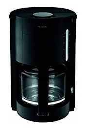 Krups F30908 ProAroma Glas-Kaffeemaschine, im modernen Design, schwarz